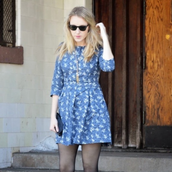 Super cute blue print gap pinup dress - Picture 7 of 13